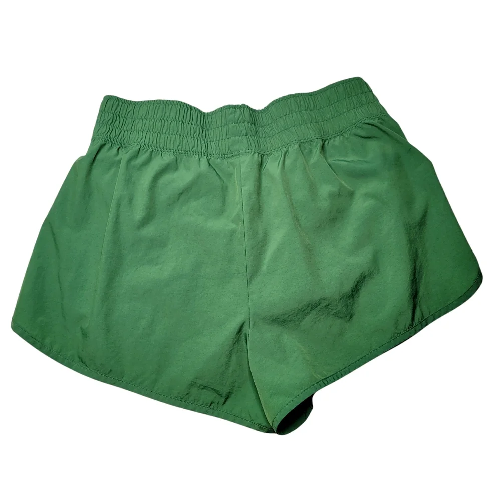 Victoria's Secret PINK Running Shorts Green Size Large High Waisted Lightweight